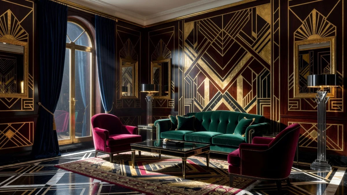 5 pièces clés pour une décoration Art Déco réussie dans votre salon