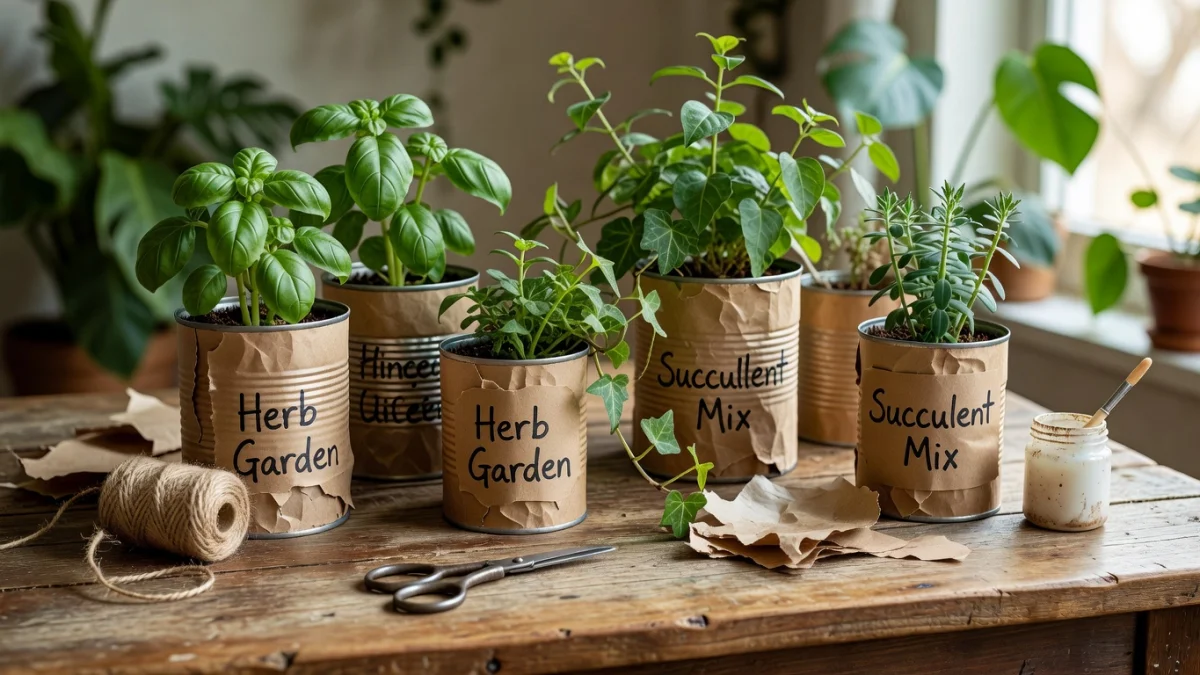 Cache-pot fait maison : 7 idées créatives avec des matériaux recyclés